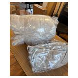 $145 Oversized King Velvet Quilt Set 120x128 with 2 Shams 3pcs Beige