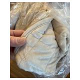 $145 Oversized King Velvet Quilt Set 120x128 with 2 Shams 3pcs Beige