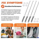 Beaquicy Washer Suspension Rods Kit 4 Pcs for Whirlpool/Kenmore