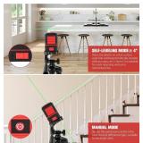 Laser Level with Tripod, 100 ft Cross Line, 360 Self-Leveling