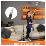 $50 28ft Telescopic Pole, 5-20ft Adjustable Aluminum with Twist-On Tip
