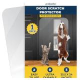 PROTECTO Door Protector for Dog Scratching, 35x24 Clear