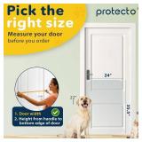 PROTECTO Door Protector for Dog Scratching, 35x24 Clear