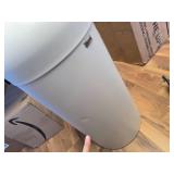 $200 WHITE 71 L / 18.8 gal Commercial Trash Can, Brushed Stainless
