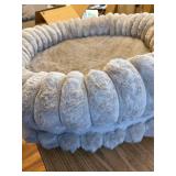$58 BALANCE Donut Dog Bed, 36-Inch Round, Washable, Anti-Slip, Oatmeal