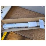 $69 Allesin Motorized Roller Blinds with Remote, Blackout, White 30x72