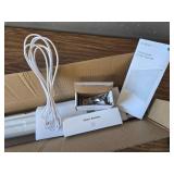 $69 Allesin Motorized Roller Blinds with Remote, Blackout, White 30x72