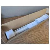 $69 Allesin Motorized Roller Blinds with Remote, Blackout, White 30x72