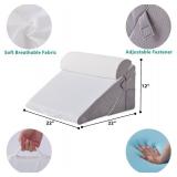 Bedluxe Wedge Pillow Headboard, 3PCS Orthopedic Wedge Set
