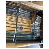 $56 750 lbs 3-Tier Metal Shelf, Heavy-Duty Wire Rack, Black