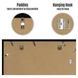 HEART ART 20x28 Picture Frame with Mat, Black, Wall Mount