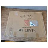 HEART ART 20x28 Picture Frame with Mat, Black, Wall Mount