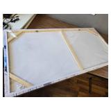 $60 ZHAOSHOP Abstract Canvas Wall-Art Blue Ready to Hang 24x48