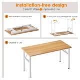 $116 Need 47-Inch Computer Desk Folding Table BIFMA, Teak AC5BW-120