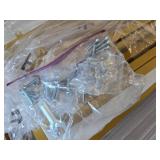 $90 Leteuke Bar Cart, 3-Tier Gold Rolling Cart with Marbled Shelves