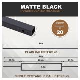 $63 10 Pack Stair Balusters, Wrought Iron Black (5 Sq 5 Str)