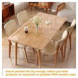 24 x 60 Inch Clear Plastic Dining Table Protector Tablecloth