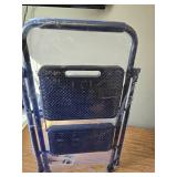 $50 2-Step Ladder, Portable Steel Stool, Anti-Slip Pedal, 500lb