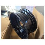 $69 Black 15x6 Trailer Rim Wheel, 5-Lug, 4.5/5x4.5 Bolt Circle, Steel