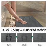 $60 Large Stone Bath Mat 31.5x19.7, Quick-Dry Diatomite, Non-Slip