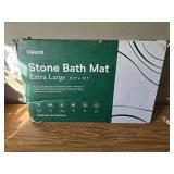 $60 Large Stone Bath Mat 31.5x19.7, Quick-Dry Diatomite, Non-Slip