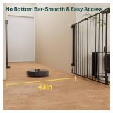 $85 Cumbor 34" Extra Tall Baby Gate for Stairs, Expandable 29.2-43"