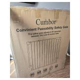 $85 Cumbor 34" Extra Tall Baby Gate for Stairs, Expandable 29.2-43"