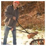 40in Heavy Duty Fire Tongs - Firewood Grabber, Scissor Serrated