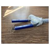 40in Heavy Duty Fire Tongs - Firewood Grabber, Scissor Serrated