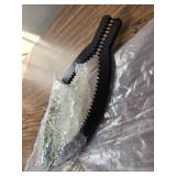 40in Heavy Duty Fire Tongs - Firewood Grabber, Scissor Serrated