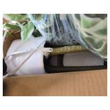 $80 Faux Fiddle Leaf Fig Tree, 6ft with White Planter Ficus for Home