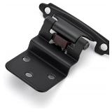 Ravinte 60Pk 3/8" Inset Matte Black Self Closing Cabinet Hinges