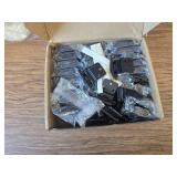 Ravinte 60Pk 3/8" Inset Matte Black Self Closing Cabinet Hinges