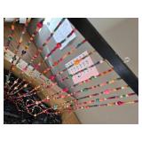 $65 FlavorThings Rainbow Wood Beaded Curtain 36x79 Door Decor