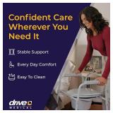 Drive Medical Folding Steel Bedside Commode Chair - 3-in-1 Toilet