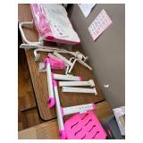 $129 Kids Desk and Chair Set, Height Adjustable, Tilt Desktop, Pink