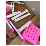 $129 Kids Desk and Chair Set, Height Adjustable, Tilt Desktop, Pink