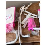 $129 Kids Desk and Chair Set, Height Adjustable, Tilt Desktop, Pink