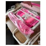 $129 Kids Desk and Chair Set, Height Adjustable, Tilt Desktop, Pink