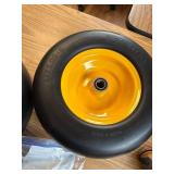 $76 13x5.00-6 Flat Free Lawn Mower Tire & Wheel, Zero Turn, 2pc