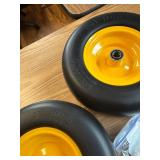 $76 13x5.00-6 Flat Free Lawn Mower Tire & Wheel, Zero Turn, 2pc