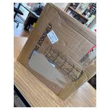 $63 4-Tier Rotating Bookshelf Tower, 360 Bookcase, White