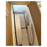 $63 4-Tier Rotating Bookshelf Tower, 360 Bookcase, White