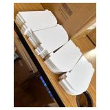 $63 4-Tier Rotating Bookshelf Tower, 360 Bookcase, White