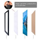 NAOKBOEE 14x19 Picture Frame in Black with Plexiglass, H/V