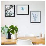 NAOKBOEE 14x19 Picture Frame in Black with Plexiglass, H/V