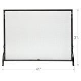 $125 UniFlame S-1127 Wrought Iron Spark Guard Screen 41W x31.5H