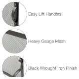 $125 UniFlame S-1127 Wrought Iron Spark Guard Screen 41W x31.5H