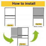 $180 6 Pack Real Estate Yard Signs: Metal H-Frame with Rider, Black