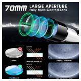 $80 Telescope for Kids & Beginners, 70mm/400mm Focal Refractor